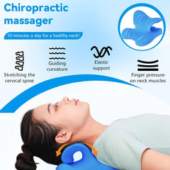 Neck Stretcher 2.0, Cloudy Neck Lefaya Neck Stretcher Orthopaedic Test Winner Neck Stretcher pentru a ușura durerea gâtului Premium Neck Hump Neck Cloud corectează postura (albastru) Perne ortopedice cervicale Naty Shop