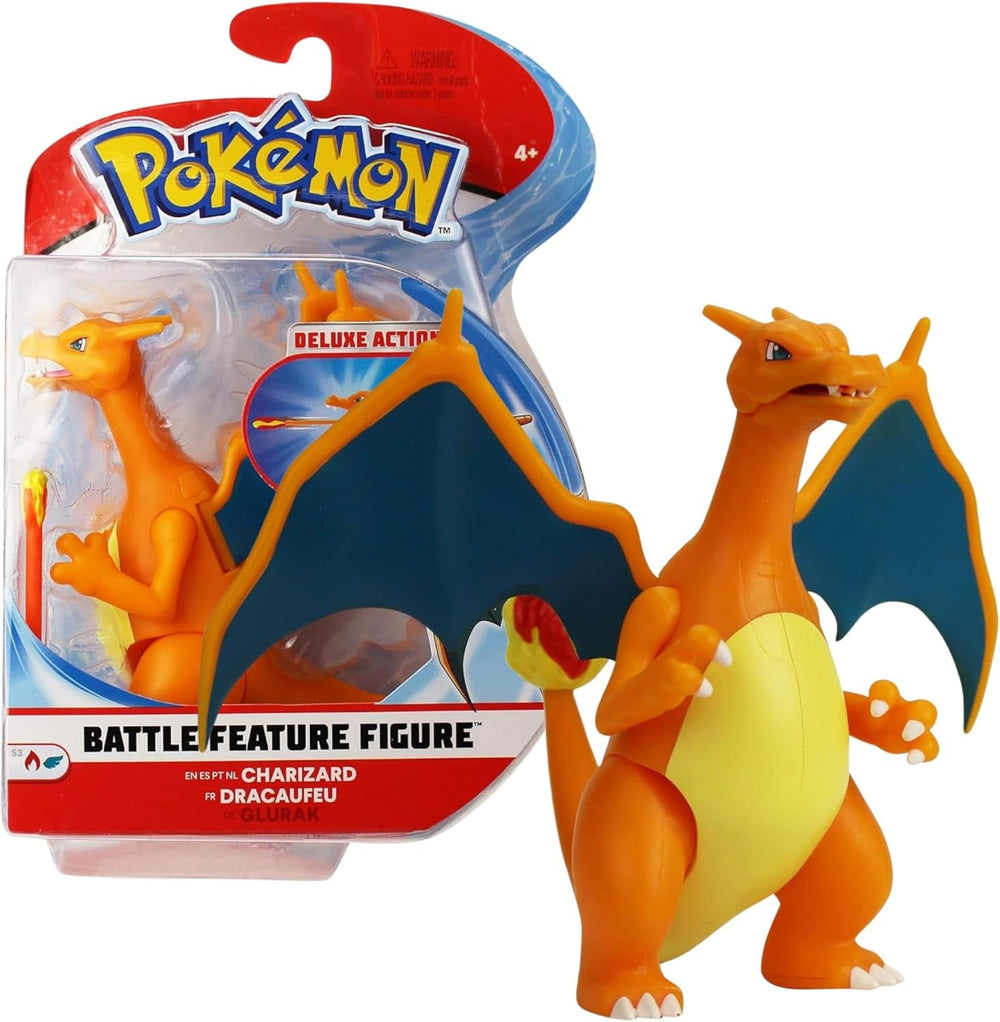 Pokémon PKW0368 - Battle Feature Figure - Glurak Action Figure ufficiale 11,5 cm Action Figure Naty Shop Titolo predefinito