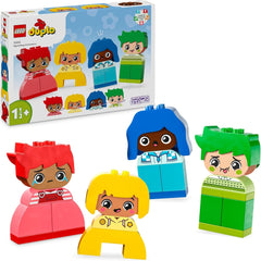 LEGO DUPLO Big Feelings, gioco di costruzione impilabile con 23 mattoncini colorati e 4 personaggi, giocattolo di abilità motoria per promuovere lo sviluppo sociale ed emotivo dei bambini a partire da 18 mesi 10415 Set da costruzione Beuche den LEGO-Store Titolo predefinito