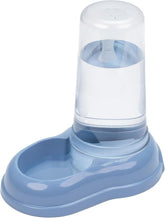 Ferplast AZIMUT 600 Dispenser de hrană și apă pentru câini și pisici, capacitate 0,6 litri, bază antiderapantă, 12,5 x 19 x Î 19,5 cm, albastru