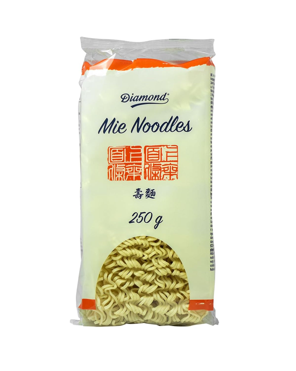 DIAMOND Mie Noodles, tagliatelle di grano senza uova, facili e veloci da preparare, vegetariane - 8 x 250 g