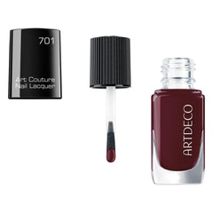 Lac de unghii ARTDECO Art Couture - Oja cu efect unic de luciu din vinil și pensulă Perfect Coat - 1 x 10ml