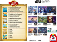 Schmidt Spiele 58430 Thomas Kinkade, Star Wars, Trezirea lui Reys, puzzle jigsaw 1000 piese Puzzle Naty Shop