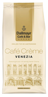 Dallmayr Café Crème Venezia - Kaffeebohnen entwickelt für die Gastronomie in premium Industriequalität *Für echte Genießer* (Geröstete Kaffeebohnen, 1 kg, Café Creme - VENEZIA)