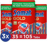 Somat Gold file pentru mașina de spălat vase (105 file) Detergenti Bucatarie Naty Shop 105 capsule -