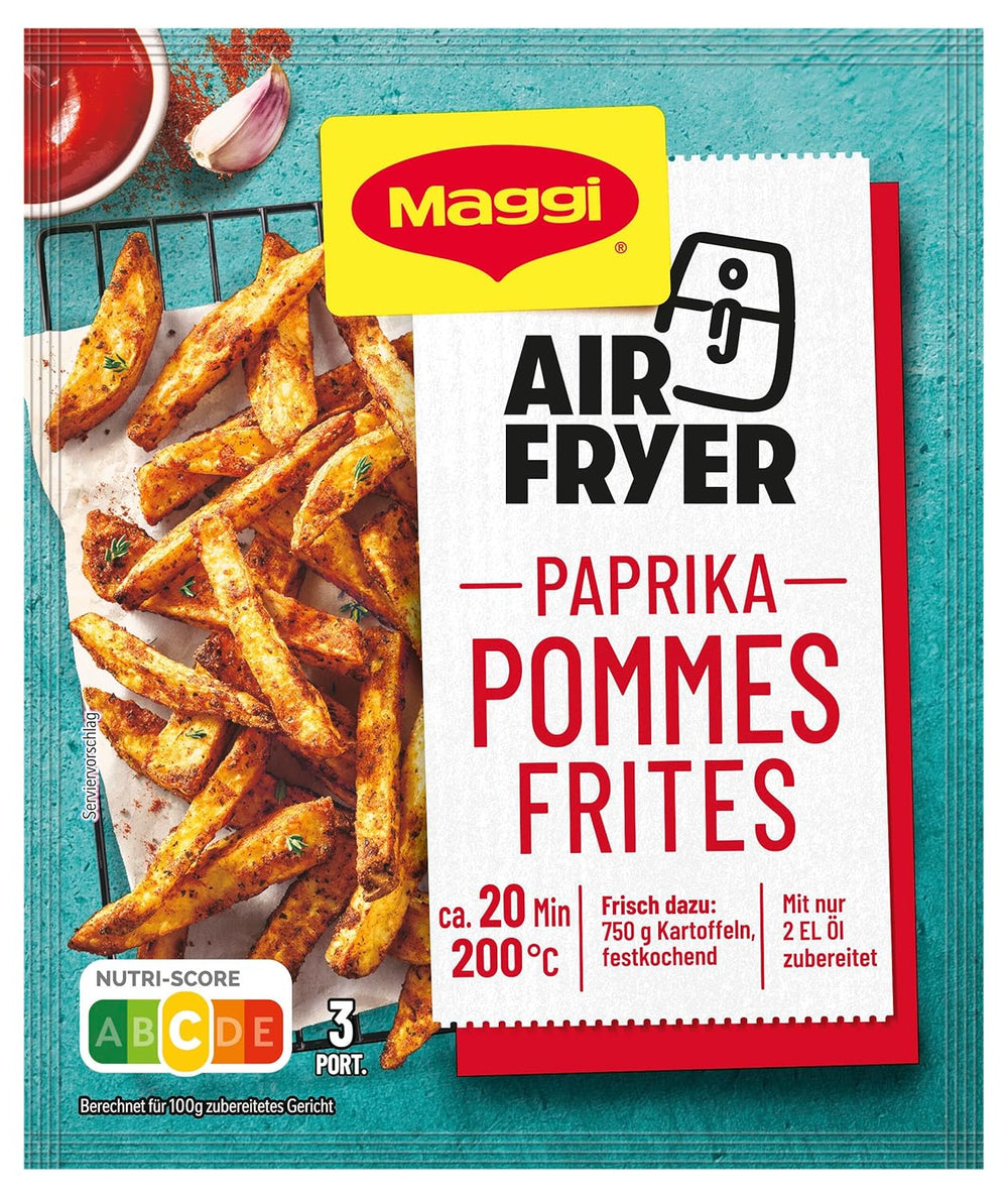 MAGGI Airfryer Pommes Frites - Paprika, confezione 1er (1 x 34g)