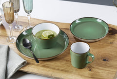 Ritzenhoff & Breker Kombiservice Visby, 16-teilig, Blau/Grün, Steinzeug, 277258