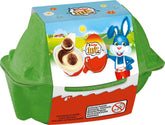 Kinder Joy confezione da 2 - Una metà con deliziosa crema al latte e cacao e palline croccanti, l'altra metà con una grande sorpresa - Cioccolato pasquale, dolci pasquali - Regalo di Pasqua - 40g