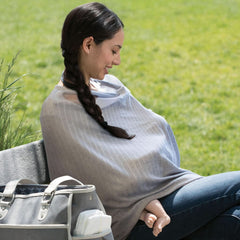 Chicco - Sciarpa da allattamento Boppy Infinity 17 Cm grigia Accessori Alimentazione e Allattamento Bebe Naty Shop