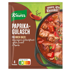 Knorr Fix Würzmischung Paprika-Gulash per una carne leccata con ingredienti naturali 4 porzioni