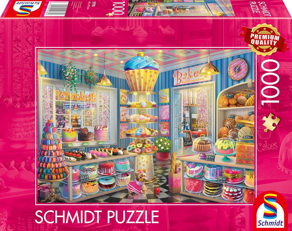 Schmidt Spiele 59785 Puzzle colorato da 1000 pezzi di Bakery Naty Shop Titolo predefinito