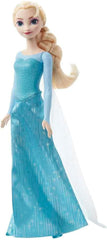 Păpușa Elsa Mattel Disney Frozen, păpușă Frozen, păr blond pieptănabil, poziționabilă, pantofi detașabili, cadouri Disney, jucărie pentru vârste de la 3 ani în sus, HLW47