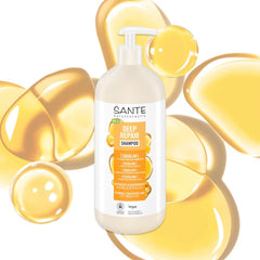 SANTE Naturkosmetik, shampoo vegan care per capelli lisci e lucenti, 950 ml Doccia e bagno Naty Shop