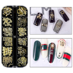 8 Boxen Nail Art Strass Kit - Nail Art Gemischt Strass Set, Nagel Kunst Strasssteine Gems Perlen Edelsteine Bunt Pferdeaugen Strass FĂŒr Nageldesign Zubehör Mit 1 Pinzetten Und 1 Strass Picker FĂŒr DIY