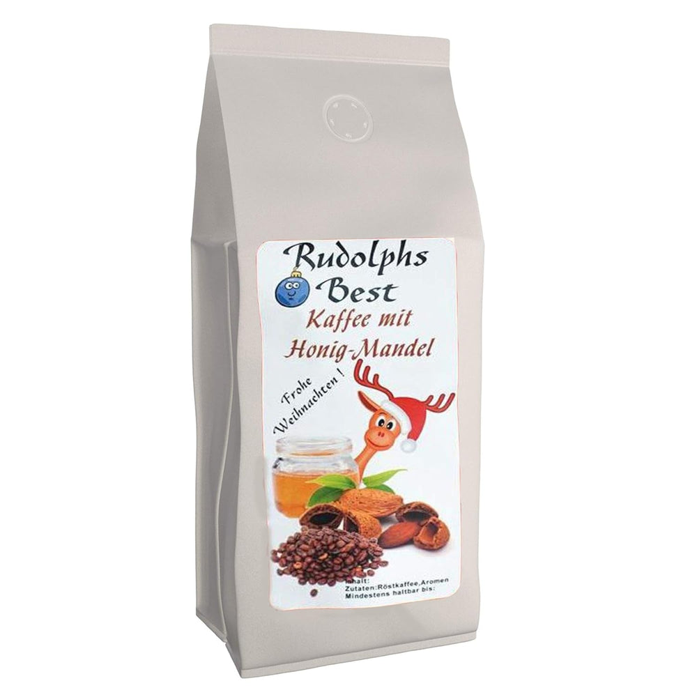 Cafea Rudolph's Best cu aromă de miere și migdale, 500 boabe întregi