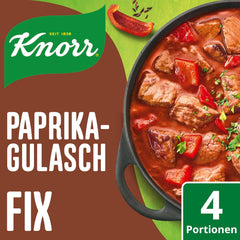 Knorr Fix Würzmischung Paprika-Gulash per una carne leccata con ingredienti naturali 4 porzioni