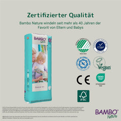 Scutece ecologice Bambo Nature Premium, mărimea 6, 1,63 kg