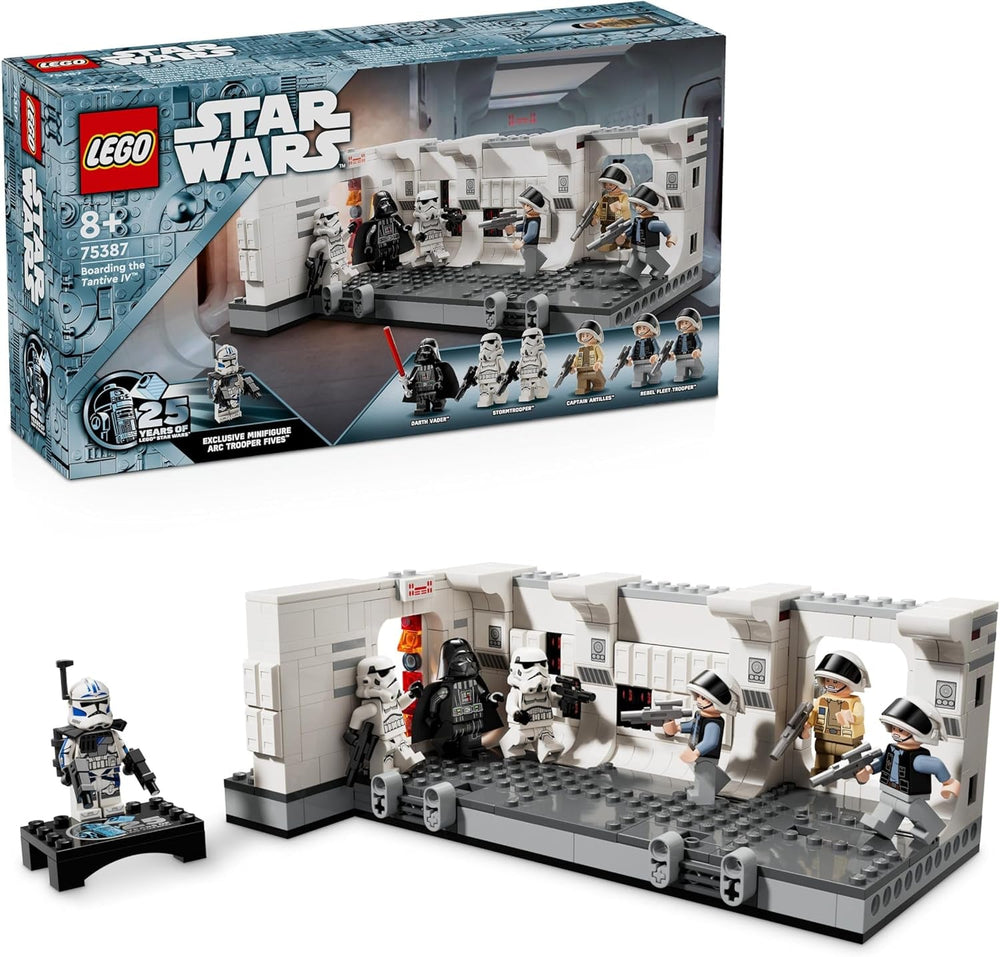 LEGO Star Wars Tantive IV Boarding, Giocattolo da costruzione del film Una nuova speranza, Playset fantasy per bambini da collezione, Idea regalo per ragazzi e ragazze 8+ e collezionisti 75387 Set da costruzione Beuche den LEGO-Store Boarding