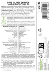 SANTE Naturkosmetik Pure Balance, shampoo, idrata intensamente i capelli secchi, 250 ml Doccia e bagno Naty Shop