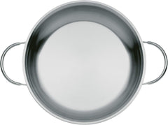 WMF Profi teglia/arrostiera 28 cm induzione, padella in acciaio inox Cromargan, scoperta Pentole e Padelle Naty Shop