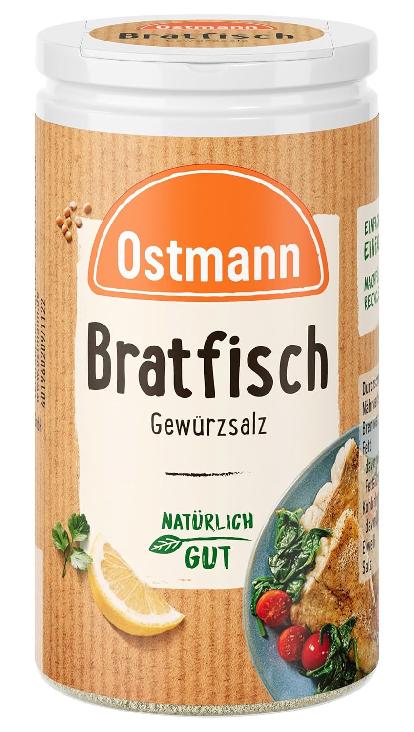 Ostmann Gewürze - Bratfisch Gewürzsalz | Nachfüllbare & Recyclable Verpackung | 50 g in Der Streudose