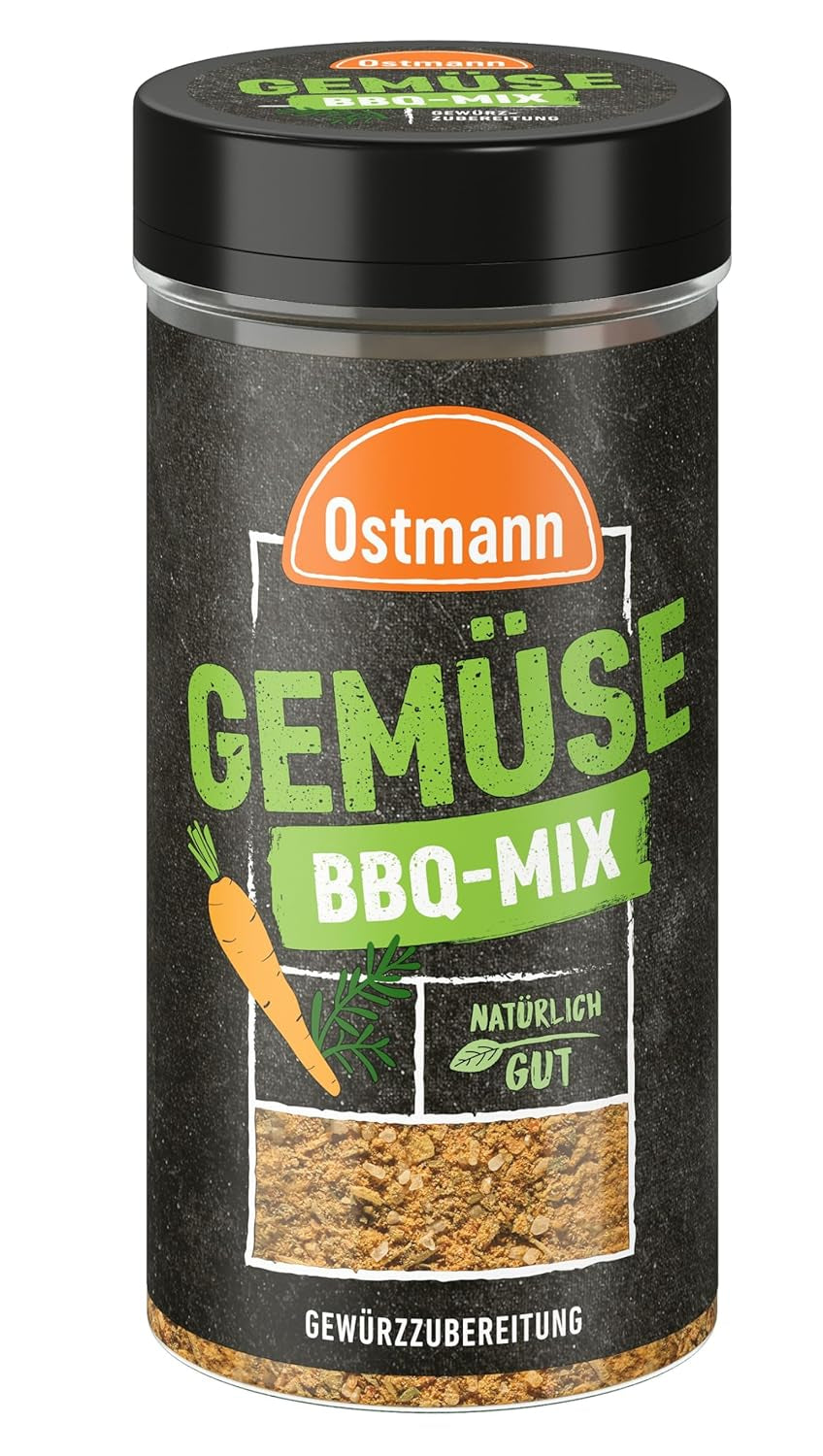 Ostmann Gewürze - Gemüse BBQ Mix | Gewürzzubereitung für Gemüse | Mediterrane Kräuternote für Grillgemüse, Tofu und Co. | 120 g in un colino