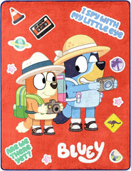 Coperta Northwest Bluey Silk Touch, 116,8 X 152,4 cm, Letti e coperte da viaggio Northwest Roadtrip 46 "X 60"