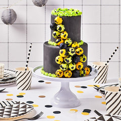 FunCakes Raven Black fondant rulat: Ușor de folosit, neted, flexibil, moale și pliabil, perfect pentru decorarea torturilor, halal, kosher și fără gluten. 1 kg (pachet de 2) Pasta de zahar Naty Shop