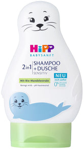 HiPP Babysanft 2in1 Șampon + Duș, pachet de 6 (6 x 200 ml) Copii - Baie si Skincare Naty Shop Titlu implicit