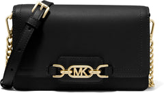 Michael Kors Ladies Heather Phn CHN Xbody Bag Genti Femei Naty Shop Zwart