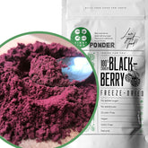 Mure liofilizate în pulbere | 100% pulbere de fructe liofilizate Fructe naturale uscate fără aditivi | pulbere de fructe Fructe liofilizate pulbere de mure Produse deshidratate Naty Shop 100G