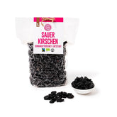 PAKKA - Cireșe organice Fairtrade uscate la soare 750g, cireșe organice recoltate sălbatice, neulei, neîndulcite direct de la micii fermieri din Samarkand, Uzbekistan, vegan, 750g Produse deshidratate Naty Shop Varianta 1: 750 G (1 pachet)