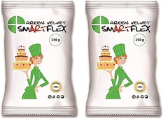 SmartFlex Fondant Green Velvet, 250 g (pachet de 2) Pasta de zahar Naty Shop Default Title