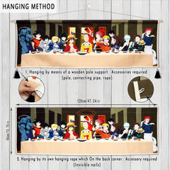 Tapiserie hanging canvas wall art pictura anime caractere Casa - Accesorii si Decoratiuni Naty Shop