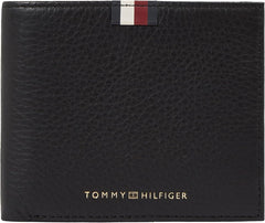 Tommy Hilfiger Men's Th Prem Lea Cc and Coin Am0am11265 Portofele Portofel Barbati Naty Shop Negru (negru) Os
