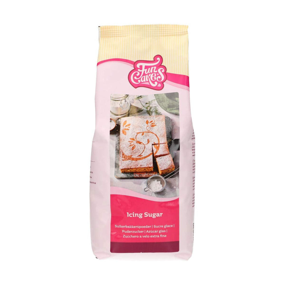 Zahăr de glazură FunCakes, zahăr de glazură rafinat de calitate cofetărie, textură ultra fină, perfect pentru a face cremă de unt sau pentru a întinde fondant, halal, 900 g Pasta de zahar Naty Shop Default Title