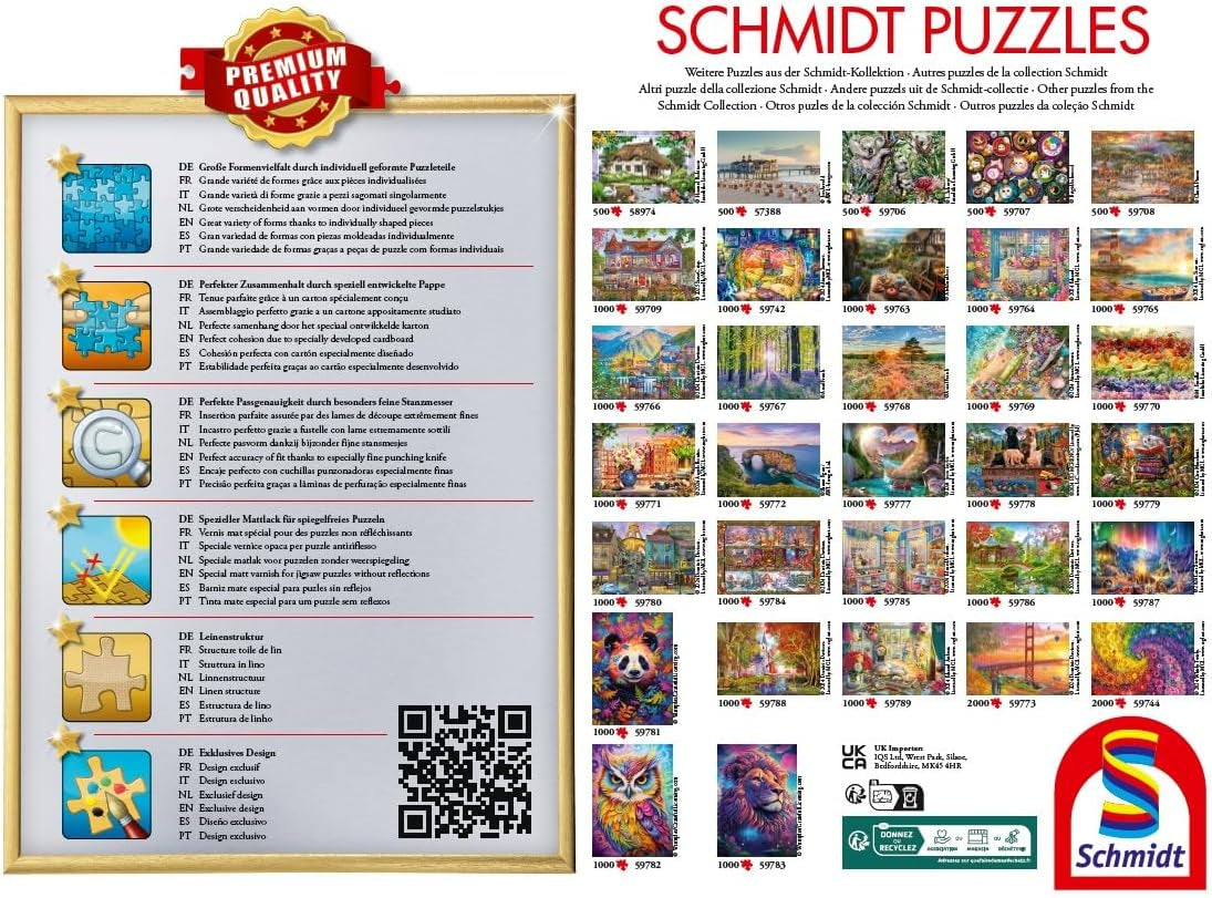 Schmidt Spiele 59785 Panetteria colorata, puzzle 1000 pezzi Puzzle Naty Shop