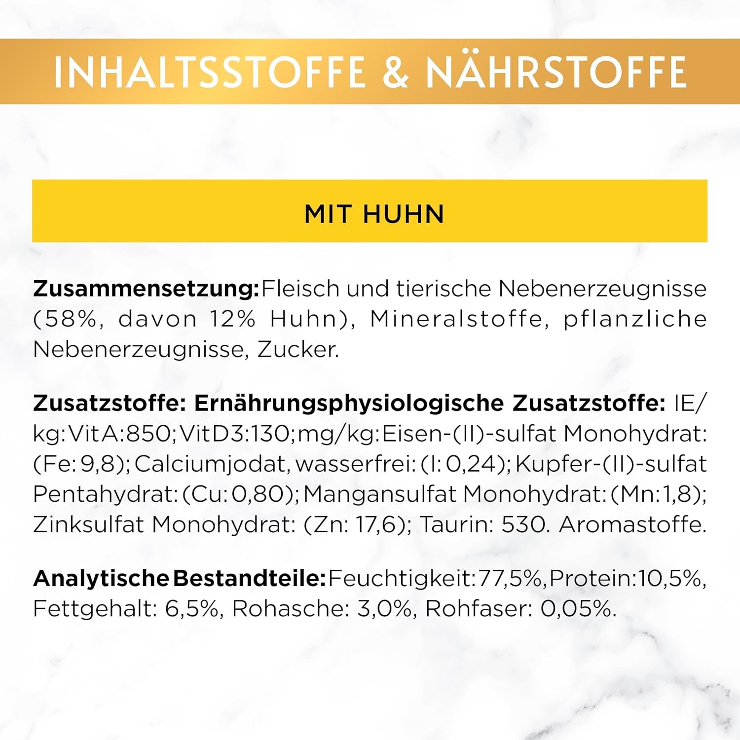 Gourmet Gold Feine Pastete Katzenfutter nass, mit Huhn, 12er Pack (12 x 85g)