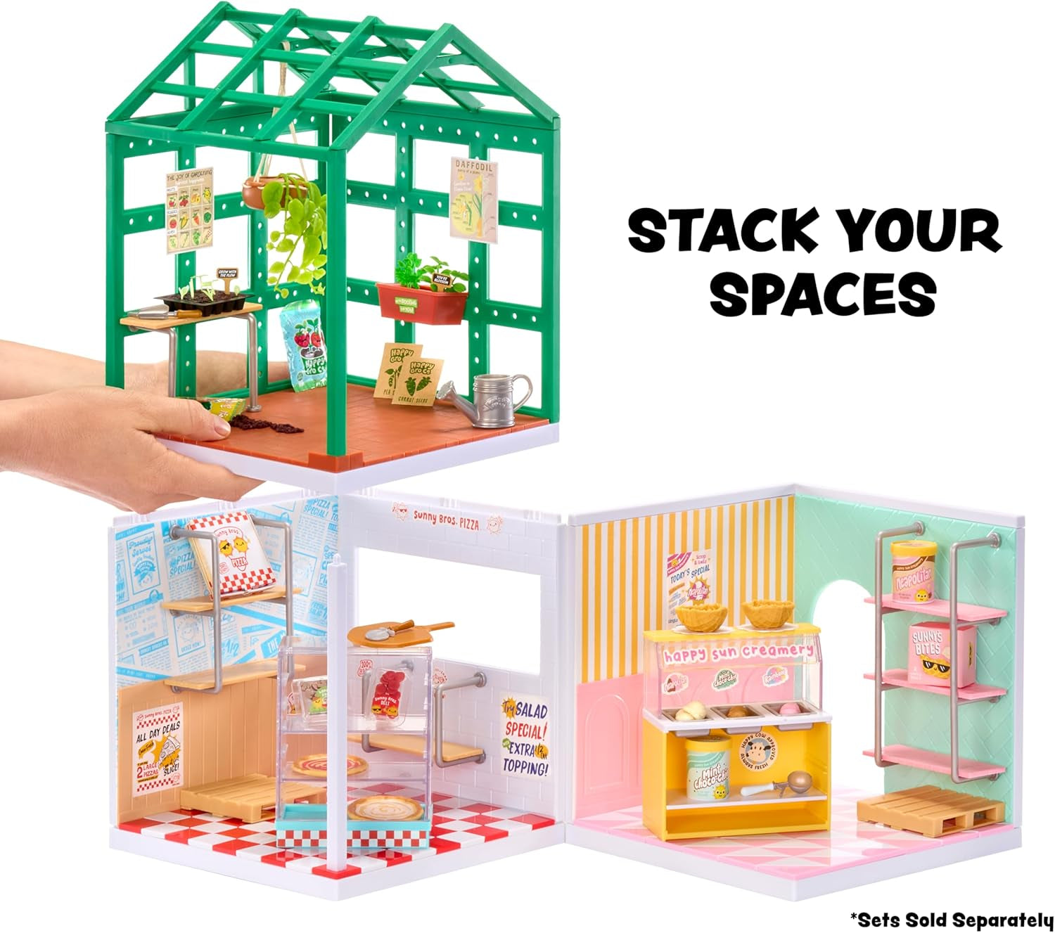 MGA's Miniverse Make It Mini Spaces Greenhouse – BAU-Set, Individuell Gestalten, Bastelei, Für Sammler & Kinder ab 8 Jahren