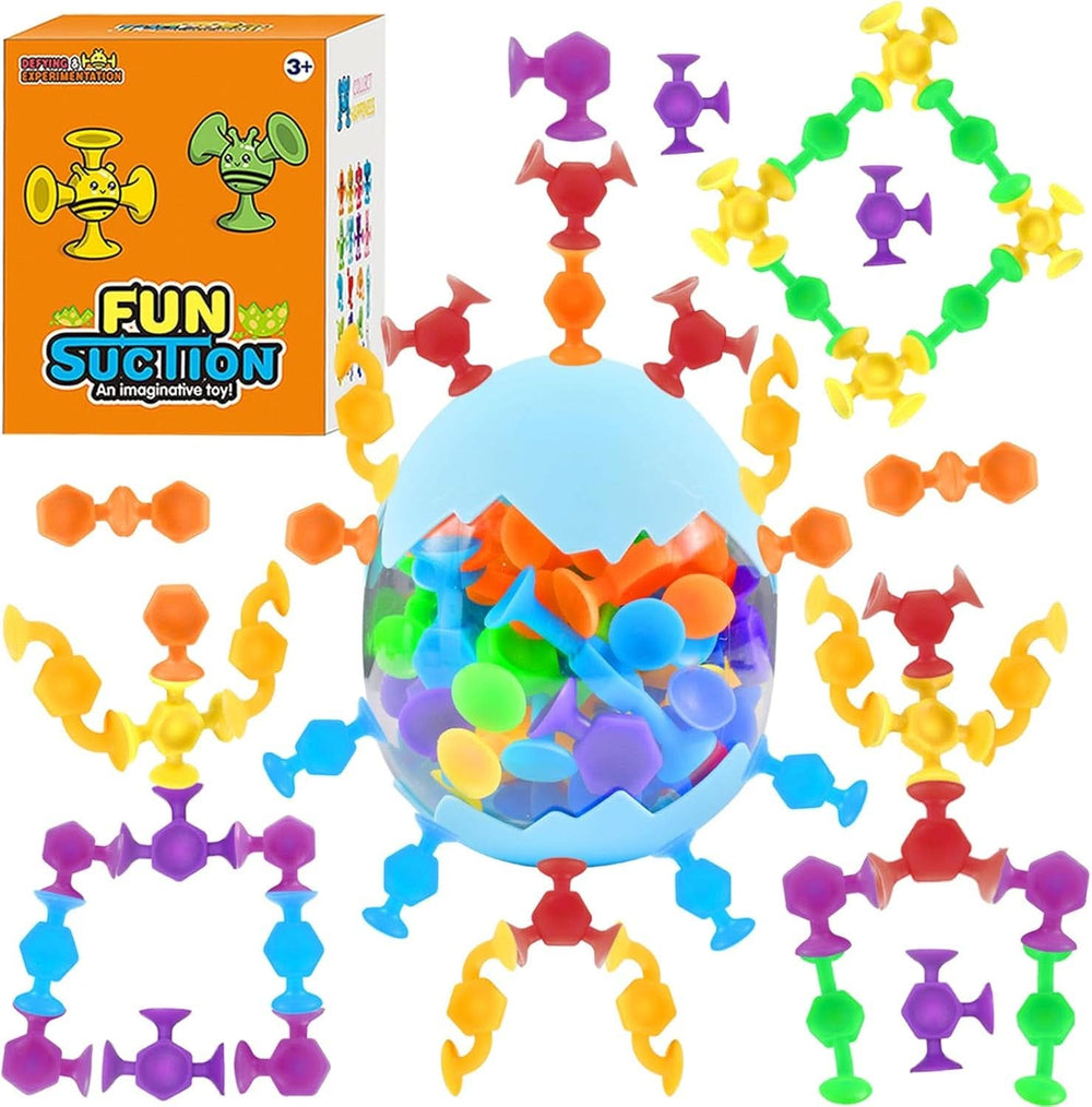 48 Pezzi 3 Anni Montessori Giocattolo da Bagno in Silicone Blocchi di Costruzione per Madre e Bambino Naty Shop