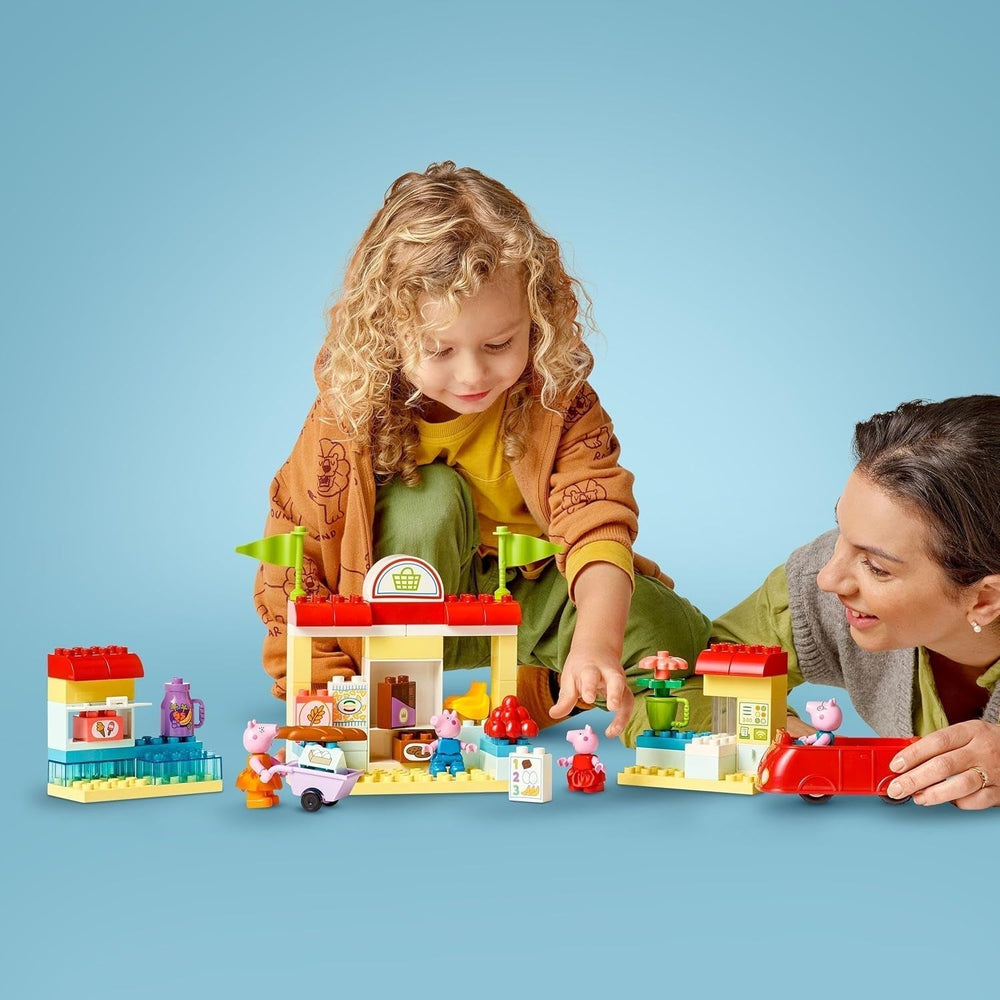 LEGO DUPLO 10434 Il supermercato di Peppa: giocattolo educativo creativo e set da gioco, regalo per ragazzi e ragazze dai 2 anni, incoraggia la destrezza Set da costruzione Besuche den LEGO-Store
