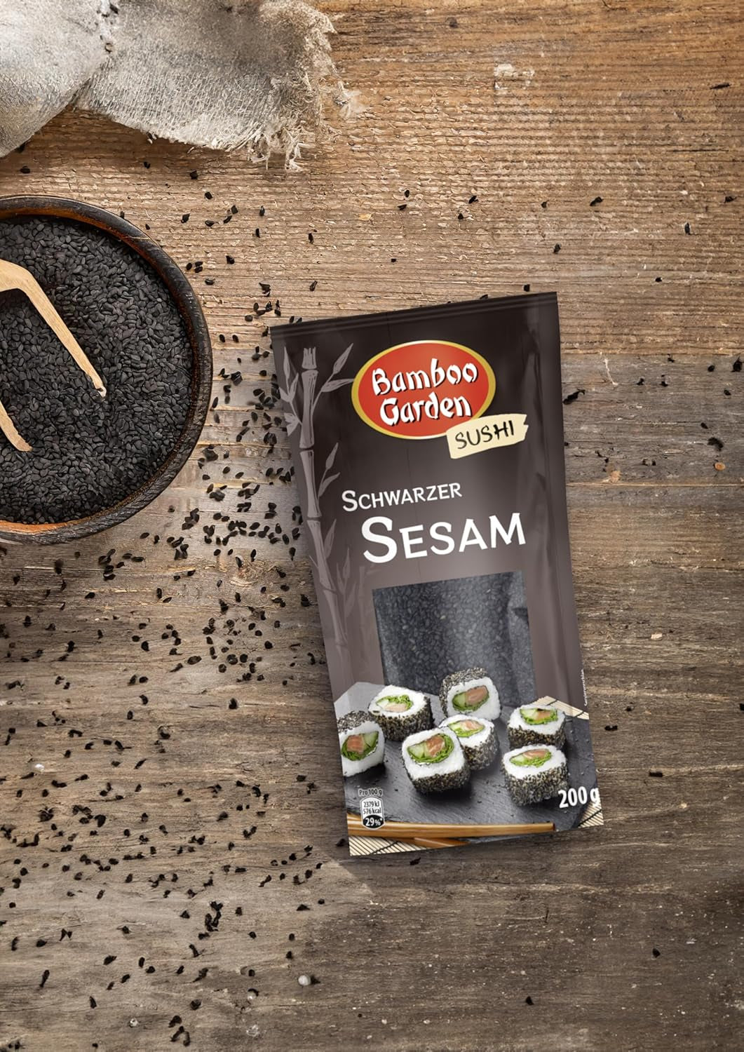Bamboo Garden Sesam nero, 200 g (Verpackungsdesign kann abweichen)