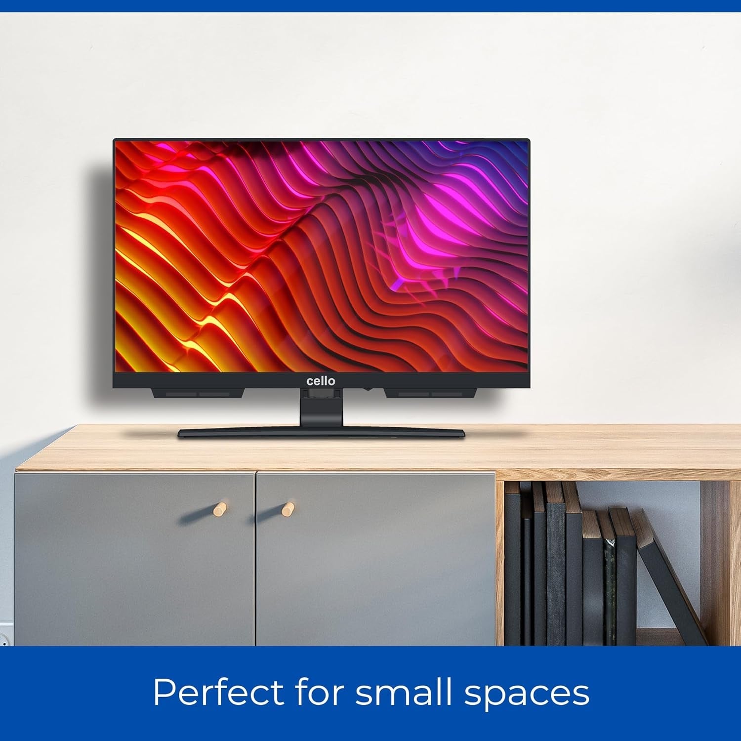 Televizor LED Cello C1924SH de 19 inch cu recepție DVB-T și satelit, configurare ușoară, funcționare de la rețea, 230V, non-inteligent, înregistrare USB a programelor TV în direct, sunet perfect, ideal pentru camere mici