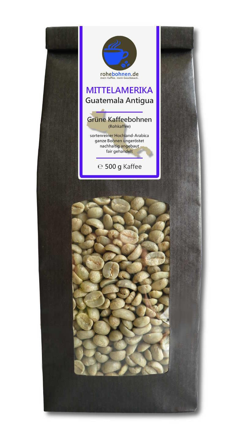 Cafea crudă - Cafea verde Kenya, Columbia, Guatemala (pachet redus boabe de cafea verde 3x500g) - certificată GMP