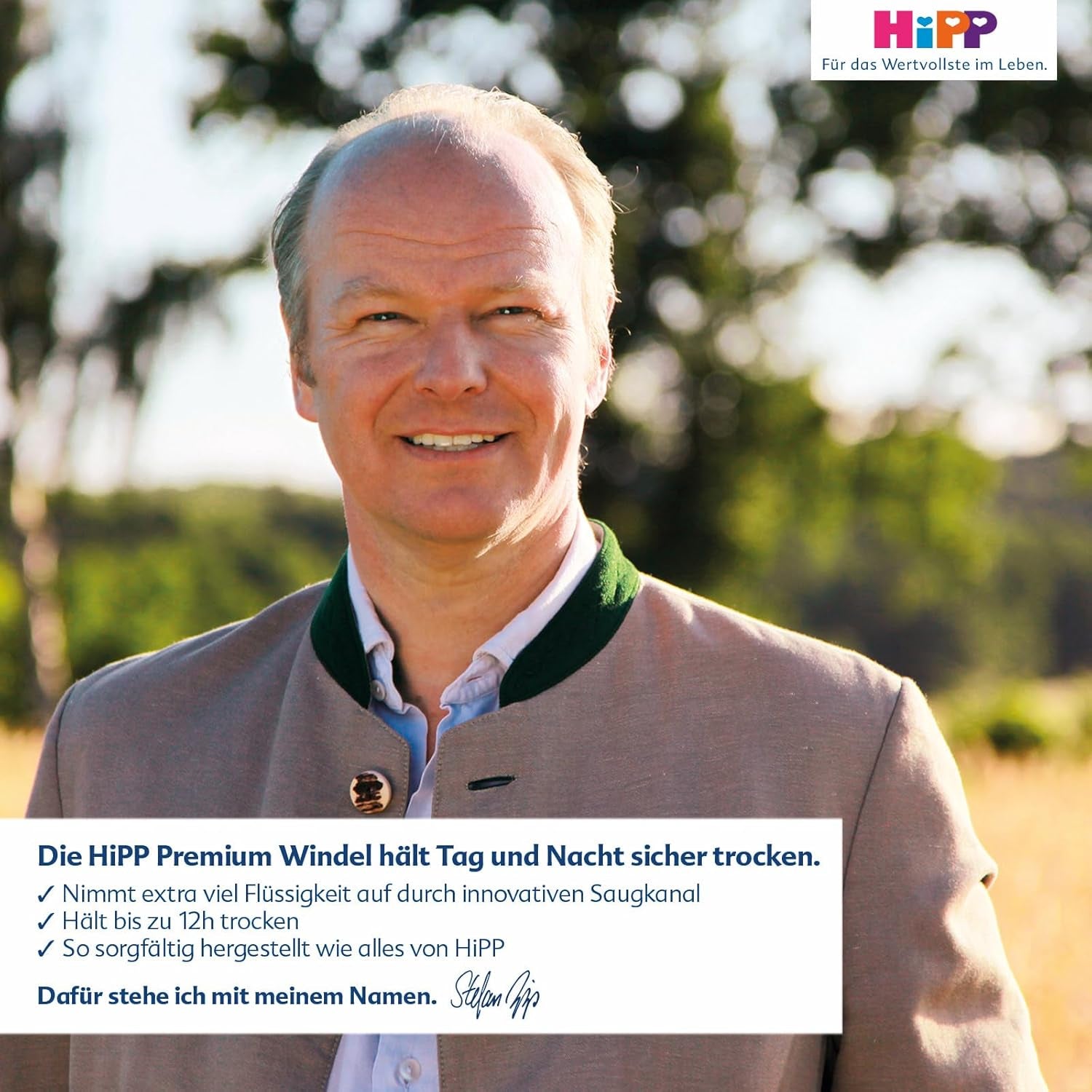 Pannolino HiPP Extra Soft Premium Taglia 1 Neonato 2-5 kg, 72 pezzi (3 confezioni da 24), con protezione dalle perdite a 3 vie e doppia protezione della pelle