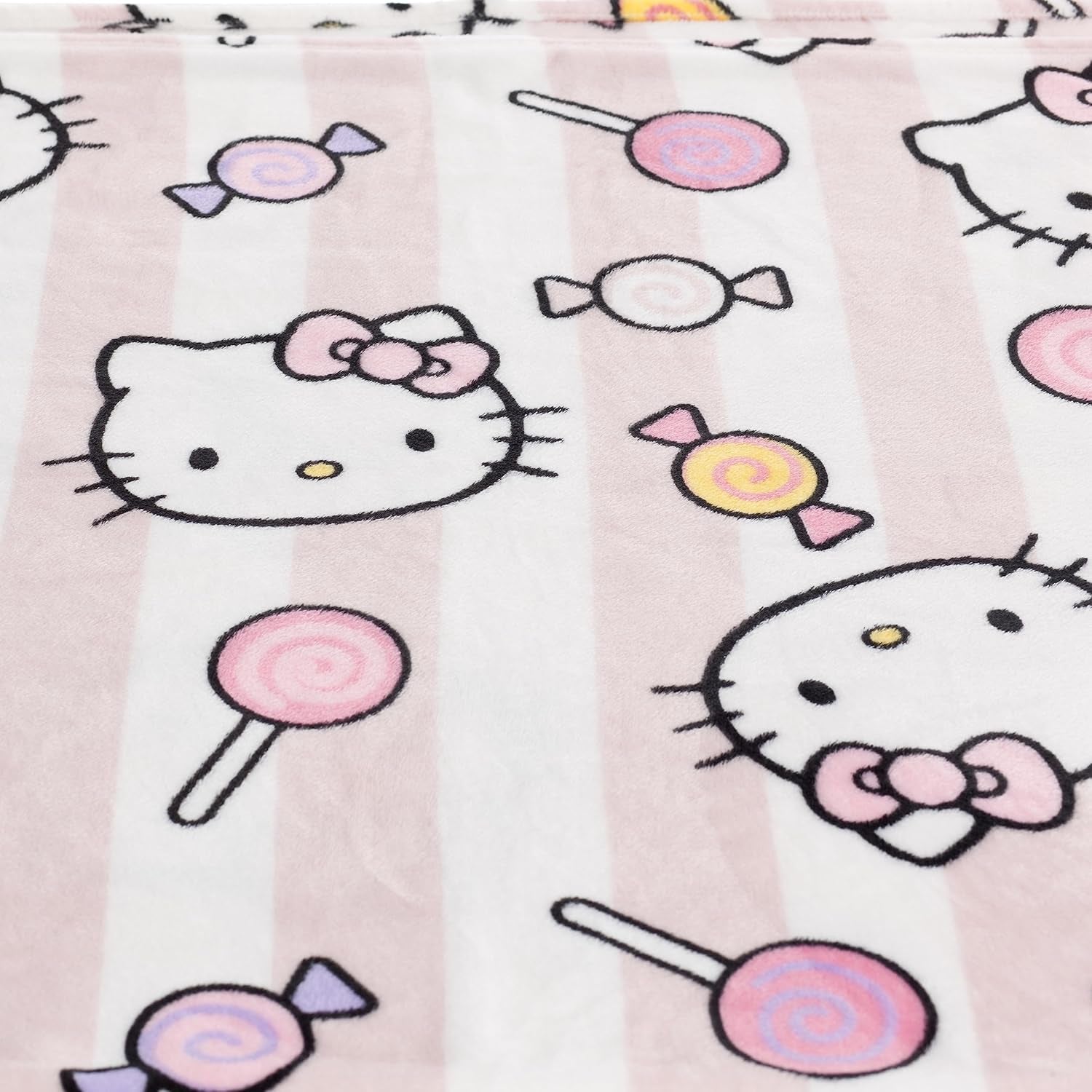 Copriletto Hello Kitty, rosa, morbida coperta 130X170Cm, copriletto copriletto o copridivano in microfibra. Qualità con certificato Oekotex, Letti e coperte Sanrio Besuche den Kanguru-Store