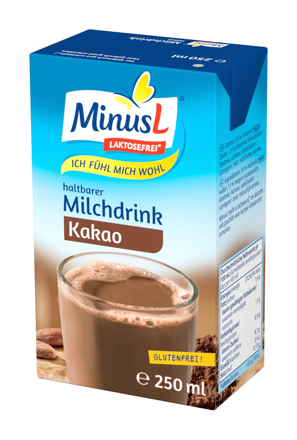 Latte al cioccolato, 250 ml