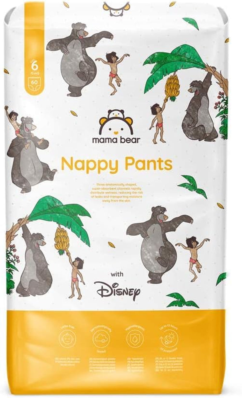 Marchio Amazon: Mama Bear Pannolini Disney, taglia 5 (12-17 kg) - Scatola mensile, bianco, 140 pezzi (2 confezioni da 70)