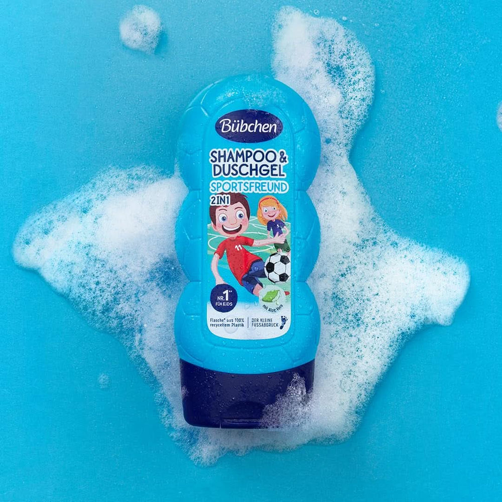 Bübchen Sportsfriend 2In1, Shampoo e gel doccia, 230 ml Doccia e bagno Naty Shop