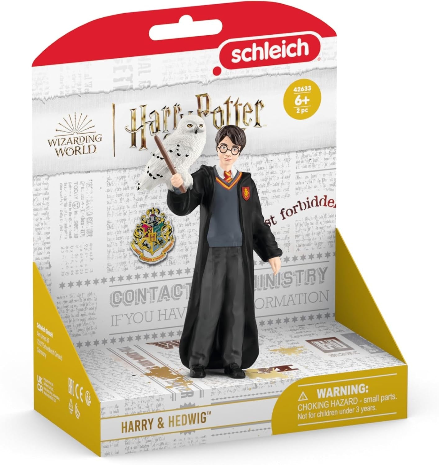 Schleich 42633 Harry Potter & Edvige, Dai 6 anni, HARRY POTTER - Figurina, 4 X 2,5 X 10 cm, Multicolore/Oceano Maree Action figures Naty Shop